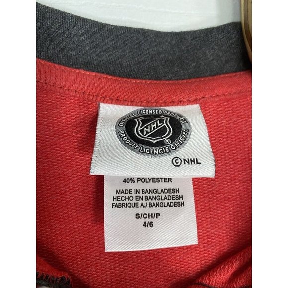 NHL Women’s Chicago Blackhawk’s Long Sleeve Jersey Shirt Red Small Tags Flaw - Picture 5 of 8